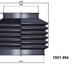 SUOJAKUMI Ø 98/130 x 120 mm (60/150 mm)