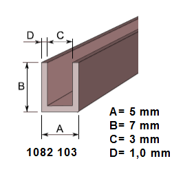 U-NAUHA 10001, 5/3 x 7 mm, EPDM, MUSTA - Image 2