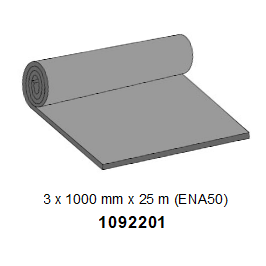 SOLUKUMILEVY EPDM ENA50, 3 mm x 1000 mm, - Image 2