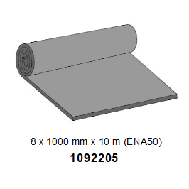 SOLUKUMILEVY EPDM ENA50, 8 mm x 1000 mm, - Image 2