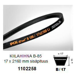 KIILAHIHNA B-85 / 17 x 2160 mm Li