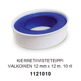 KIERRETIIV. TEIPPI 0,076 x 12 mm x 12 m