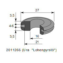 LÄPIVIENTIKUMI 266, Ø 21/16 x 4-6 mm - Image 2