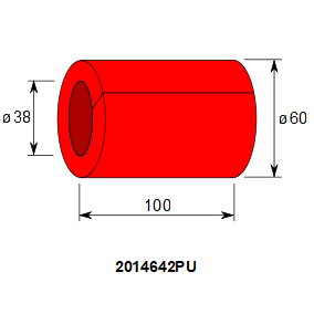 REAKTIOT.KUMI HALKAISTU, Ø 38/60 x 100