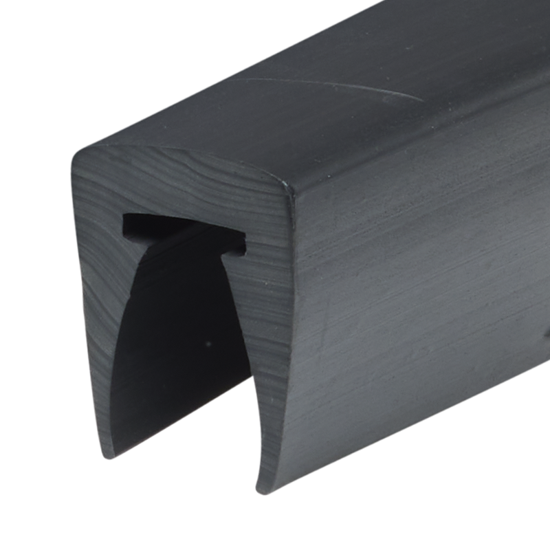 PVC-TÖRMÄYSLISTA T-186 MUSTA, (Buster)