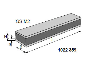 VAIMENNINKISKO GS-M2,100 x 45 x 2.000 mm - Image 2