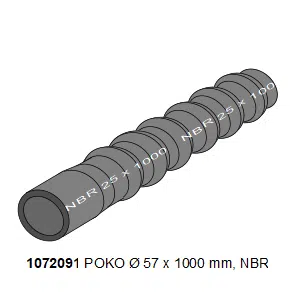 POLTTOAINELETKU POKO (NBR) Ø 57 mm x 1 m - Image 2