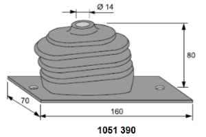 SUOJAKUMI Ø 14 / 70 / 160 x 95 mm