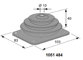 SUOJAKUMI Ø 83x103/10 mm